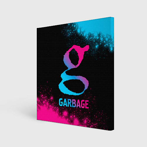 Картина квадратная Garbage - neon gradient / 3D-принт – фото 1