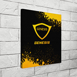 Холст квадратный Genesis - gold gradient, цвет: 3D-принт — фото 2