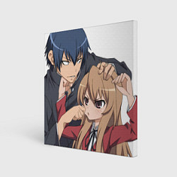 Холст квадратный Toradora Тайга Рюдзи, цвет: 3D-принт