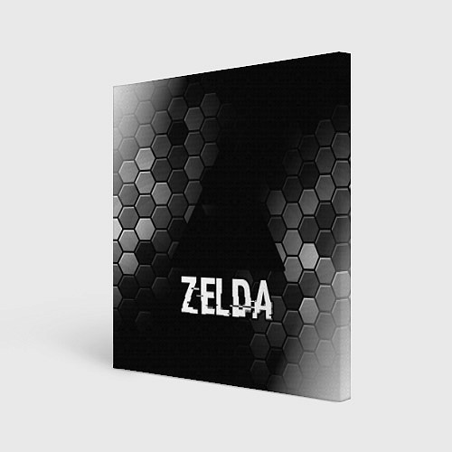 Картина квадратная Zelda glitch на темном фоне / 3D-принт – фото 1