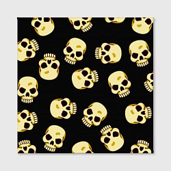 Холст квадратный Черепки для хэллоуина, цвет: 3D-принт — фото 2