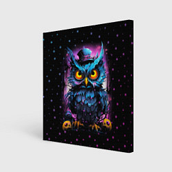 Холст квадратный Magic owl, цвет: 3D-принт