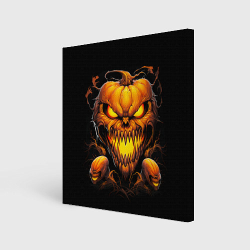 Картина квадратная Evil pumpkin / 3D-принт – фото 1