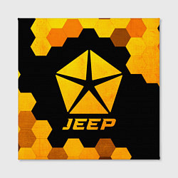 Холст квадратный Jeep - gold gradient, цвет: 3D-принт — фото 2