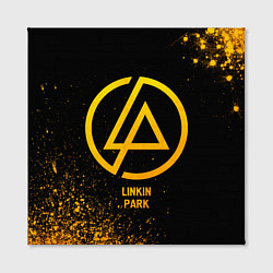 Холст квадратный Linkin Park - gold gradient, цвет: 3D-принт — фото 2