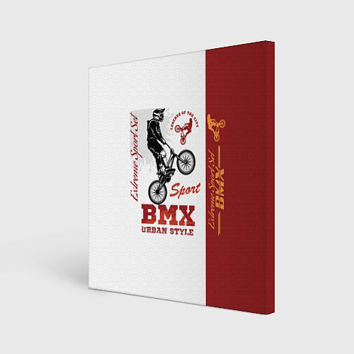 Картина квадратная BMX urban style / 3D-принт – фото 1