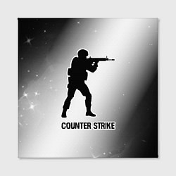 Холст квадратный Counter Strike glitch на светлом фоне, цвет: 3D-принт — фото 2