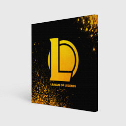 Картина квадратная League of Legends - gold gradient