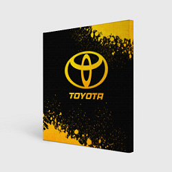 Картина квадратная Toyota - gold gradient