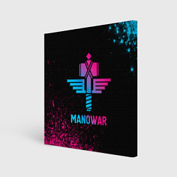 Картина квадратная Manowar - neon gradient