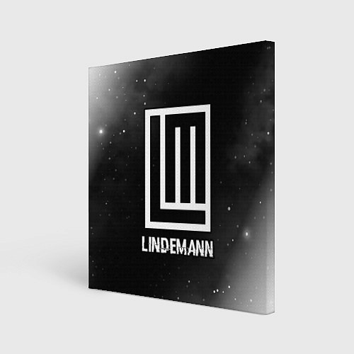 Картина квадратная Lindemann glitch на темном фоне / 3D-принт – фото 1