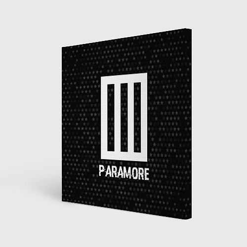 Картина квадратная Paramore glitch на темном фоне / 3D-принт – фото 1