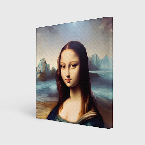 Картина квадратная Нейросеть - азиатская Мона Лиза / 3D-принт – фото 1