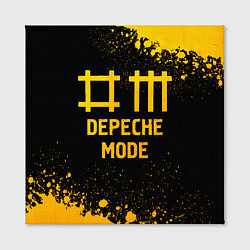 Холст квадратный Depeche Mode - gold gradient, цвет: 3D-принт — фото 2