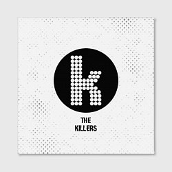 Холст квадратный The Killers glitch на светлом фоне, цвет: 3D-принт — фото 2