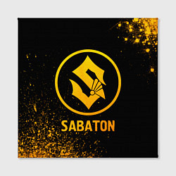 Холст квадратный Sabaton - gold gradient, цвет: 3D-принт — фото 2
