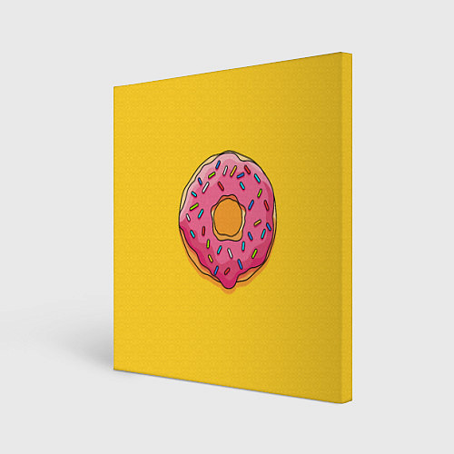 Картина квадратная Пончик Гомера / 3D-принт – фото 1