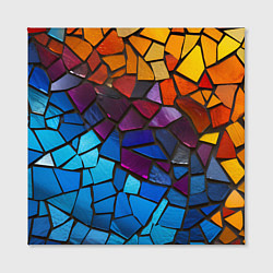 Холст квадратный Мозаика витражная, цвет: 3D-принт — фото 2