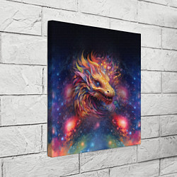 Холст квадратный Космический дракон - символ года, цвет: 3D-принт — фото 2