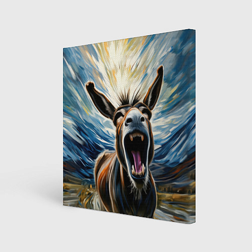 Картина квадратная Крик осла / 3D-принт – фото 1