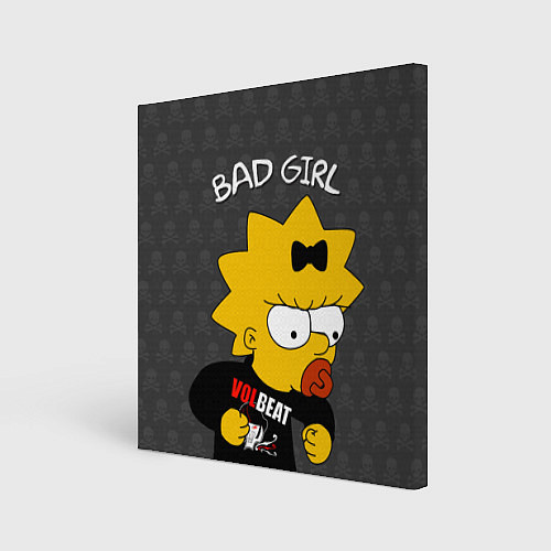 Картина квадратная Bad girl Мэгги / 3D-принт – фото 1