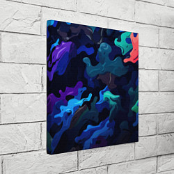 Холст квадратный Камуфляж из разноцветных красок, цвет: 3D-принт — фото 2