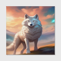 Холст квадратный Небесная волчица, цвет: 3D-принт — фото 2