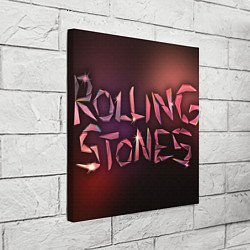 Холст квадратный Rolling Stones - Logo, цвет: 3D-принт — фото 2