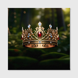 Холст квадратный Королевская корона узорная, цвет: 3D-принт — фото 2