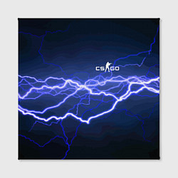 Холст квадратный Counter Strike - lightning, цвет: 3D-принт — фото 2