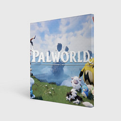 Картина квадратная Остров палов Palworld