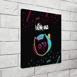 Холст квадратный Blink 182 - rock star cat, цвет: 3D-принт — фото 2
