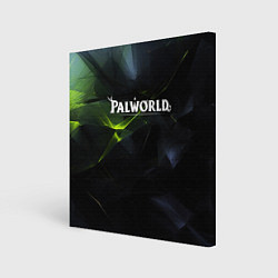 Картина квадратная Palworld логотип абстрактный объемный фон