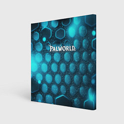 Картина квадратная Palworld логотип космический