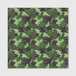 Холст квадратный Самолёты - камуфляж, цвет: 3D-принт — фото 2