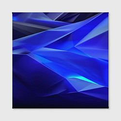Холст квадратный Black and blue abstract background sport style, цвет: 3D-принт — фото 2