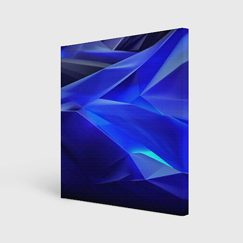 Картина квадратная Black and blue abstract background sport style / 3D-принт – фото 1
