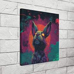 Холст квадратный Зомбированный кролик, цвет: 3D-принт — фото 2