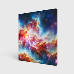 Холст квадратный The cosmic nebula, цвет: 3D-принт