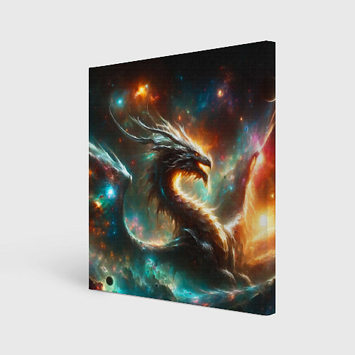 Картина квадратная The incredible space dragon / 3D-принт – фото 1