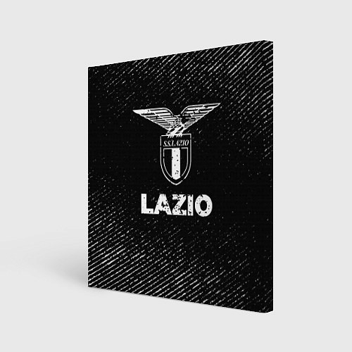 Картина квадратная Lazio с потертостями на темном фоне / 3D-принт – фото 1
