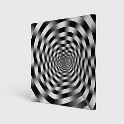 Картина квадратная Оптическая иллюзия спиральное заклинание