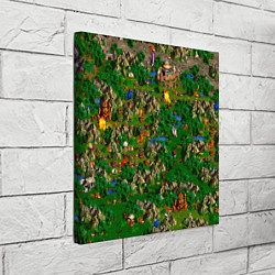 Холст квадратный Карта из Героев 3, цвет: 3D-принт — фото 2