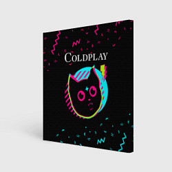 Картина квадратная Coldplay - rock star cat