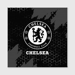 Холст квадратный Chelsea sport на темном фоне, цвет: 3D-принт — фото 2