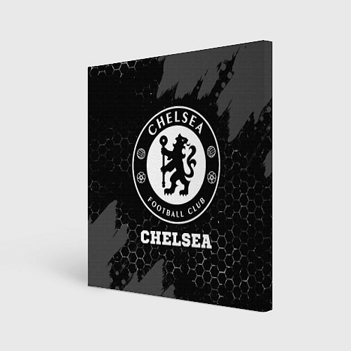 Картина квадратная Chelsea sport на темном фоне / 3D-принт – фото 1