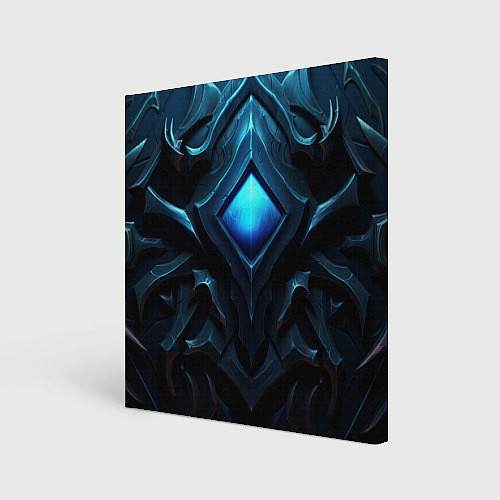 Картина квадратная Синие магическое свещение / 3D-принт – фото 1