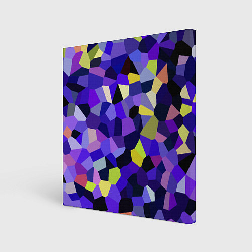 Картина квадратная Мозаика фиолетовая / 3D-принт – фото 1