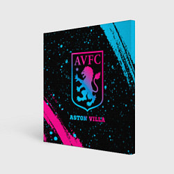 Картина квадратная Aston Villa - neon gradient