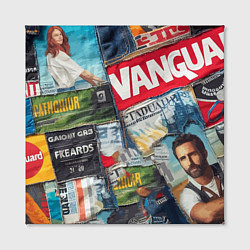 Холст квадратный Vanguard collage - ai art patchwork, цвет: 3D-принт — фото 2